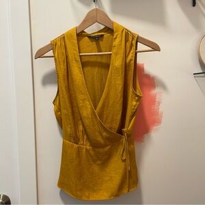 Yellow wrap top